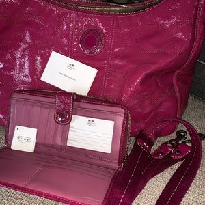 Coach purse with matching wallet